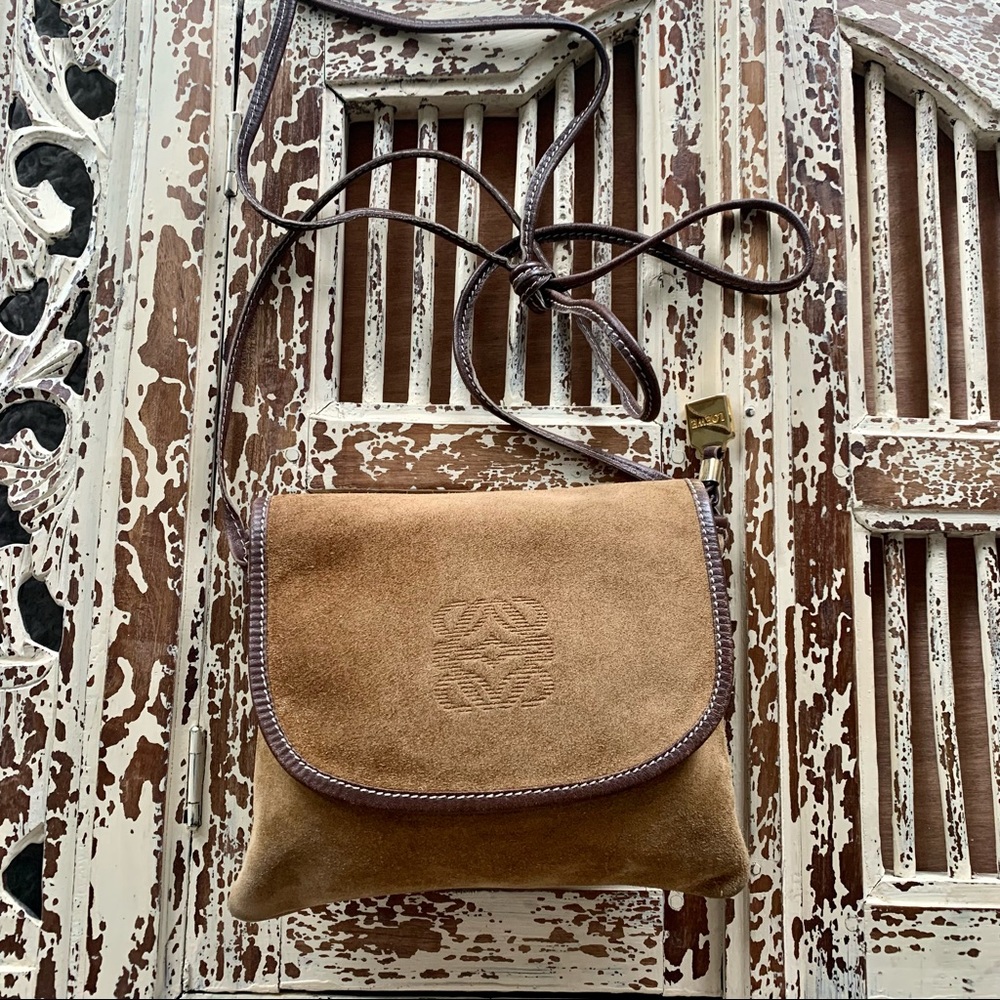 Loewe Suede Vintage Logo Bag - Picture 13 of 15